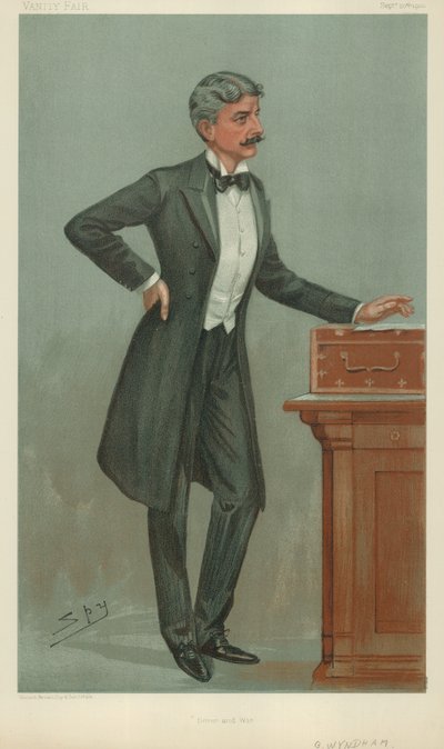 Mr George Wyndham, Dover and war, 20 September 1900, Vanity Fair cartoon by Leslie Matthew Ward